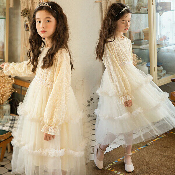 女の子 ワンピース 入学式 子供ドレス 子供 フォーマルワンピース 華やか チュールスカート 子ども服 レースワンピース お姫様 子供服 ロング ドレス ピアノ キッズ フォーマル 入園式 卒業式 結婚式 卒園式 イベント