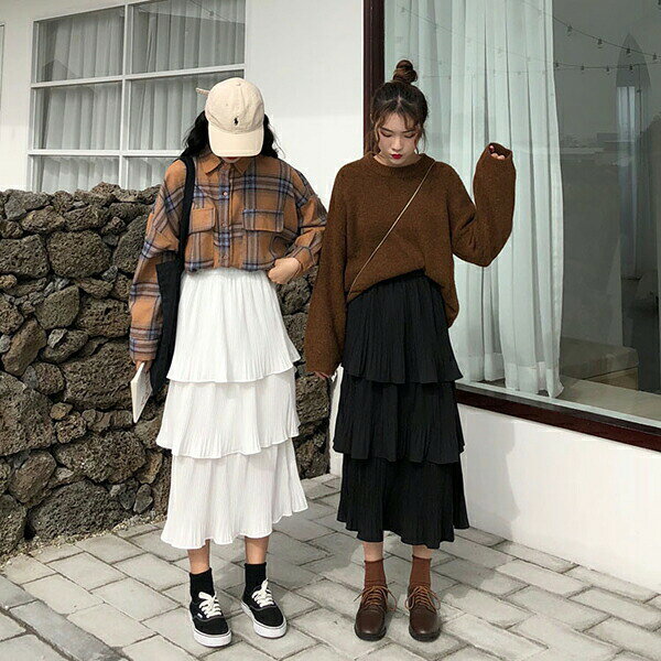 乐天商城 - ティアードスカート レディース 春服 フリルスカート ロング丈 フレアスカート 旅行 レディース Aラインスカート ハイウエスト ミモレ丈 ウエストゴム シルエット カジュアル 春夏コーデ 連休 お出かけ 通学 デート お花見 カワイイ 送料無料