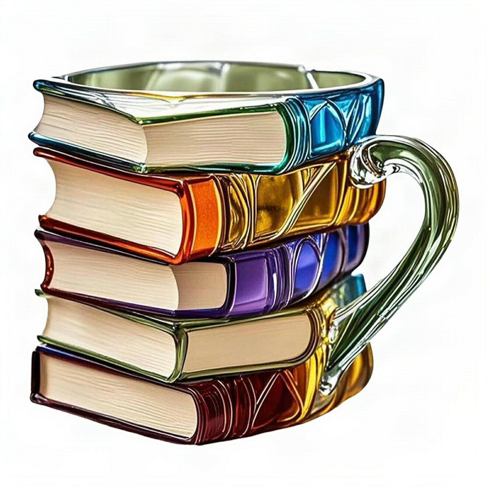 書籍コーヒーマグ - 文学アートカップ　ブックラバーズギフトマグ　アクリルエレガントなヴィンテージ..