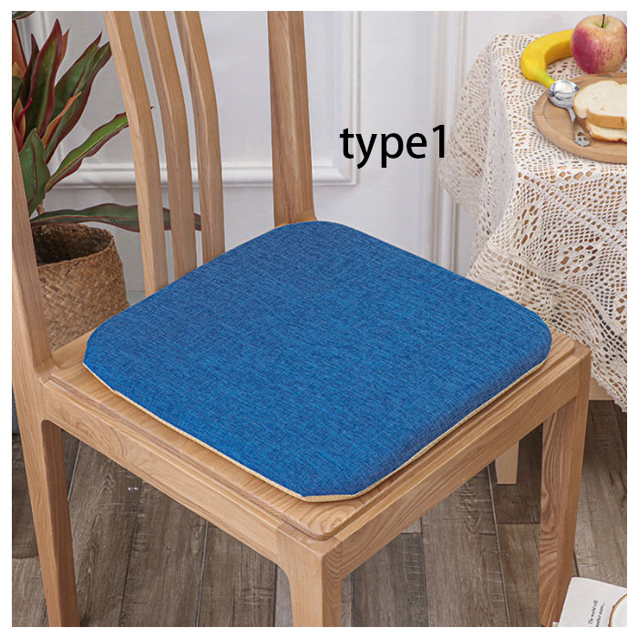 【送料無料 】角型 クッション 40cm×40cm 45cm×45cm 50cm×50cm 秋 夏 秋 冬 亜麻 クッション 角型 座布団 蒲団 畳クッション 和室クッション 寝室 リビングルーム 角座 大人子供 クッション 在宅 疲れない 低反発 ブルー、グレー、ブラウン、イエロー、レッド、ブラウン [3]