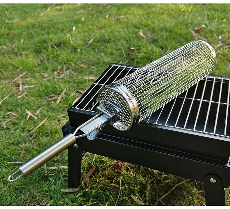 乐天商城 - ピクニック グリルバスケット BBQ 焼き網 バーベキュー バスケット 網 キャンプ アウトドア バーベキューグリル ノンスティックグリル バーベキューツール 肉 魚 野菜 もち焼き 焼き肉 野菜グリル 鶏肉 炙り 軽量 持ち運び キャンプ BBQ レジャー