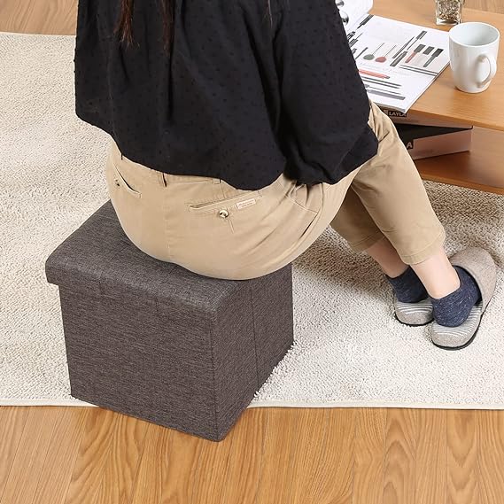 座れる 収納ボックス 収納ベンチ 収納スツール 正方形 長方形 物入れ フタ付き おしゃれ 折りたたみ 北欧 ソファ 足置き オットマン ベンチチェア おもちゃ箱 椅子 腰掛け 一人掛け ストレージボックス 軽量 大容量 折り畳み 蓋付き S/M/L 3サイズ 全5色 耐荷重80kg 2