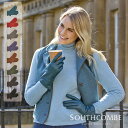 シルク裏地付き 本革 レディース 手袋 SOUTHCOMBE EVE イギリス製 ラム革 ナッパレザー 革 レザー シームレス フォーマル シルク手袋 上品 お...