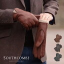 イギリス製 本革 カシミア裏地付きメンズ手袋 Sherborne SOUTHCOMBE 革 カシミア レザー カシミアライナー 防寒 シンプル おしゃれ フォー...