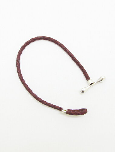 GILBERT GILBERT ジルベール ジルベール ブレスレット ボルドー×シルバー gil110106