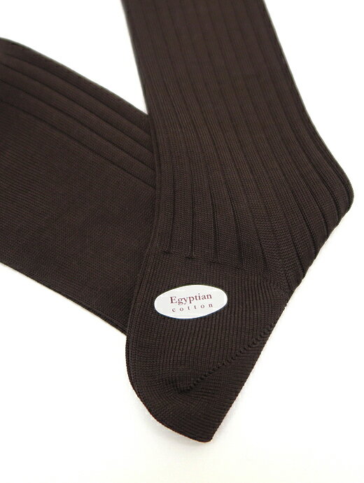 HALISON ハリソン ドレスソックス ロングホーズ ブラウン コットン 27cm-28cm HAL07 2