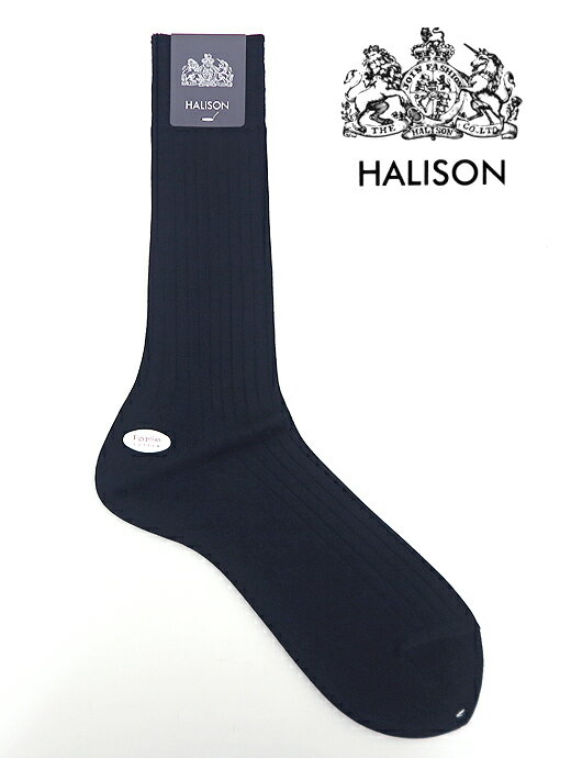 ハリソン メンズ ドレスソックス　ショートホーズ HALISON　ハリソン hal301201−ネイビー