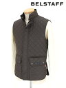 BELSTAFF ベルスタッフ キルティングベスト ダークブラウン ライニング使用可 WAIST COAT QUILTED MAN bel341607