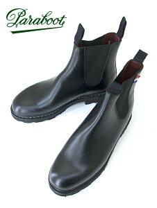 Paraboot パラブーツ サイドゴアブーツ ELEVAGE BBR リスレザー ブラック par442003