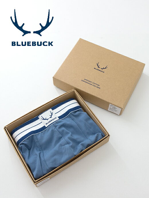 ボクサーパンツ/オーガニックコットン BLUE BUCK/ブルーバック blb461002−ブルー