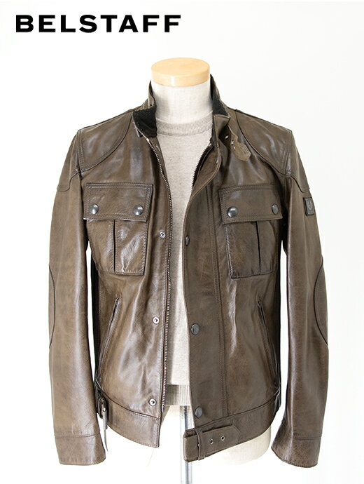 BELSTAFF ベルスタッフ ライダースジャケット Antique Leather Jacket アンティークブラウン bel461803