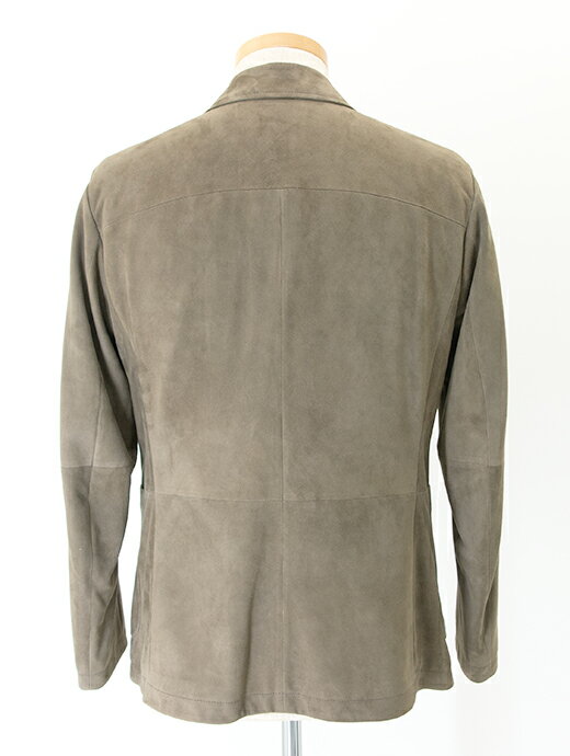 ALTACRUNA アルタクルーナ 超軽量 スエードジャケット ダブルブレスト イタリア製 カーキベージュ alc481802