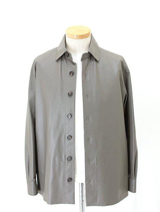 【SALE】【40%】 ARMA アルマ レザーシャツアウタートープ LUSH フェザーラムスキン 超軽量 arm482401