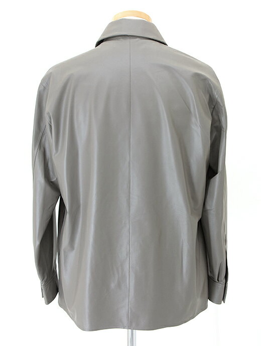 【SALE】【40%】 ARMA アルマ レザーシャツアウタートープ LUSH フェザーラムスキン 超軽量 arm482401