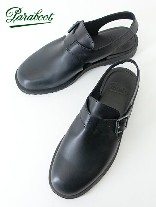 Paraboot パラブーツ ADRIATIC/SPORT ブラック レザーサンダル par500603