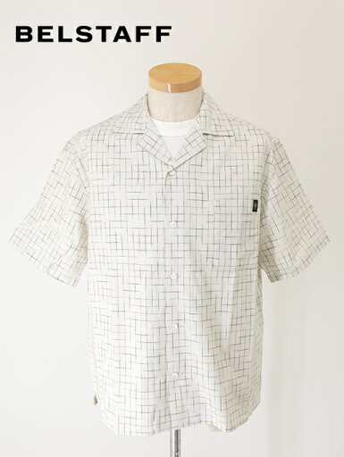 BELSTAFF ベルスタッフ 半袖シャツ ナチュラル オープンカラー ソフトコットン TIDE SHIRT bel500809 BELSTAFF ベルスタッフ 半袖シャツ ナチュラル オープンカラー ソフトコットン TIDE SHIRT bel500809