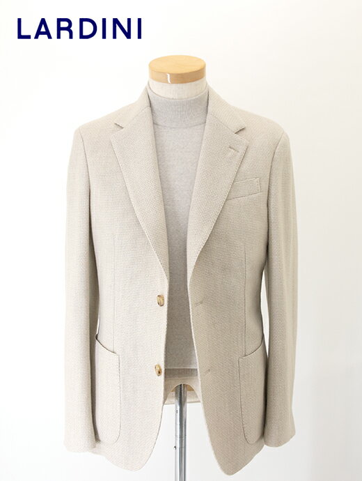 LARDINI ラルディーニ ジャケット 3B ベージュ 3者混 ビスコッティ ウール イタリア製 lar501602