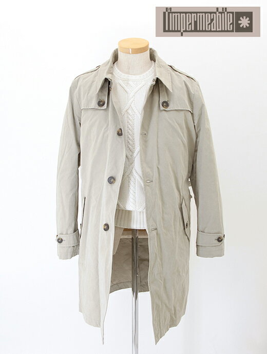 l'impermeabile リンペルメアビレ シングルトレンチコート ライトカーキ GILBERT 3シーズン対応 イタリア製 lmp501401
