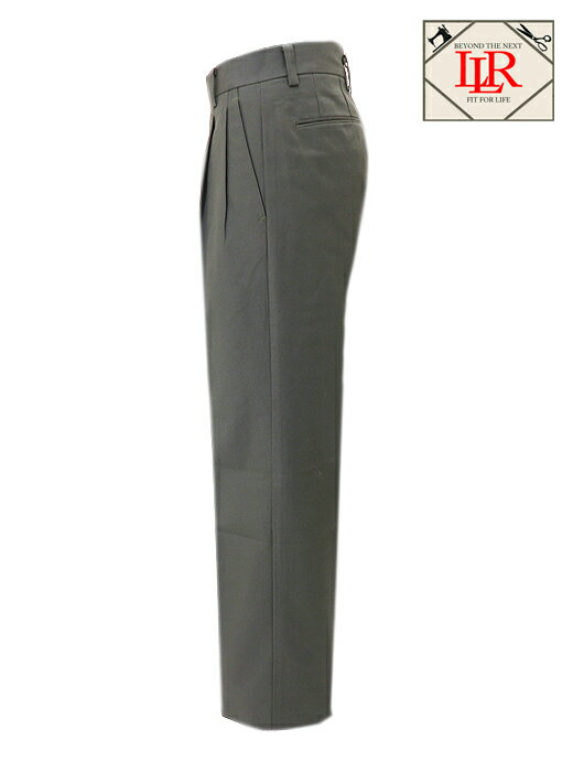 Laboratory of Last Resort ラボラトリー・オブ・ラスト・リゾート コットントラウザーズ グレイッシュモス 2プリーツ ウィンザーモデ..