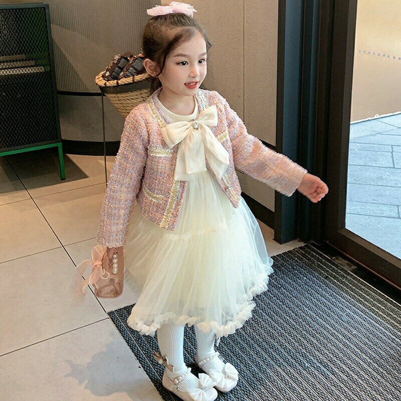子供服 女の子 入学式 セットアップ スーツ セレモニー ジャケット ワンピース キ...