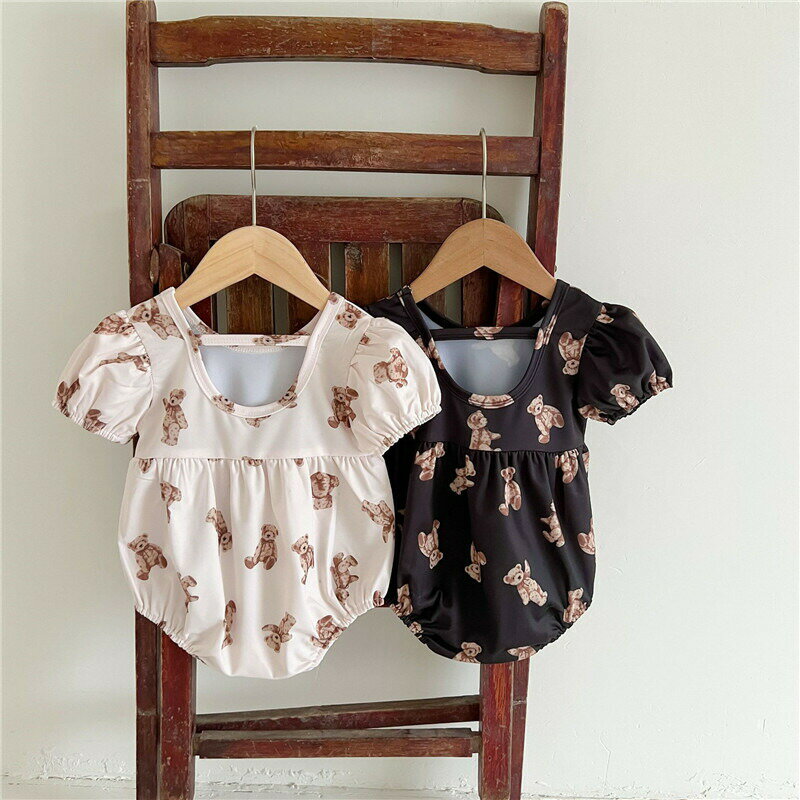 ベビー水着 女の子 ワンピース 子供 ベビー水着 韓国風 赤ちゃん キッズ キャップ...