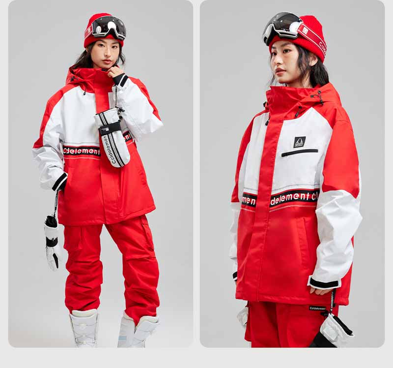 スキーウェア 撥水 防風 スノーボードウェア レディース 上下セット セットアップ ...