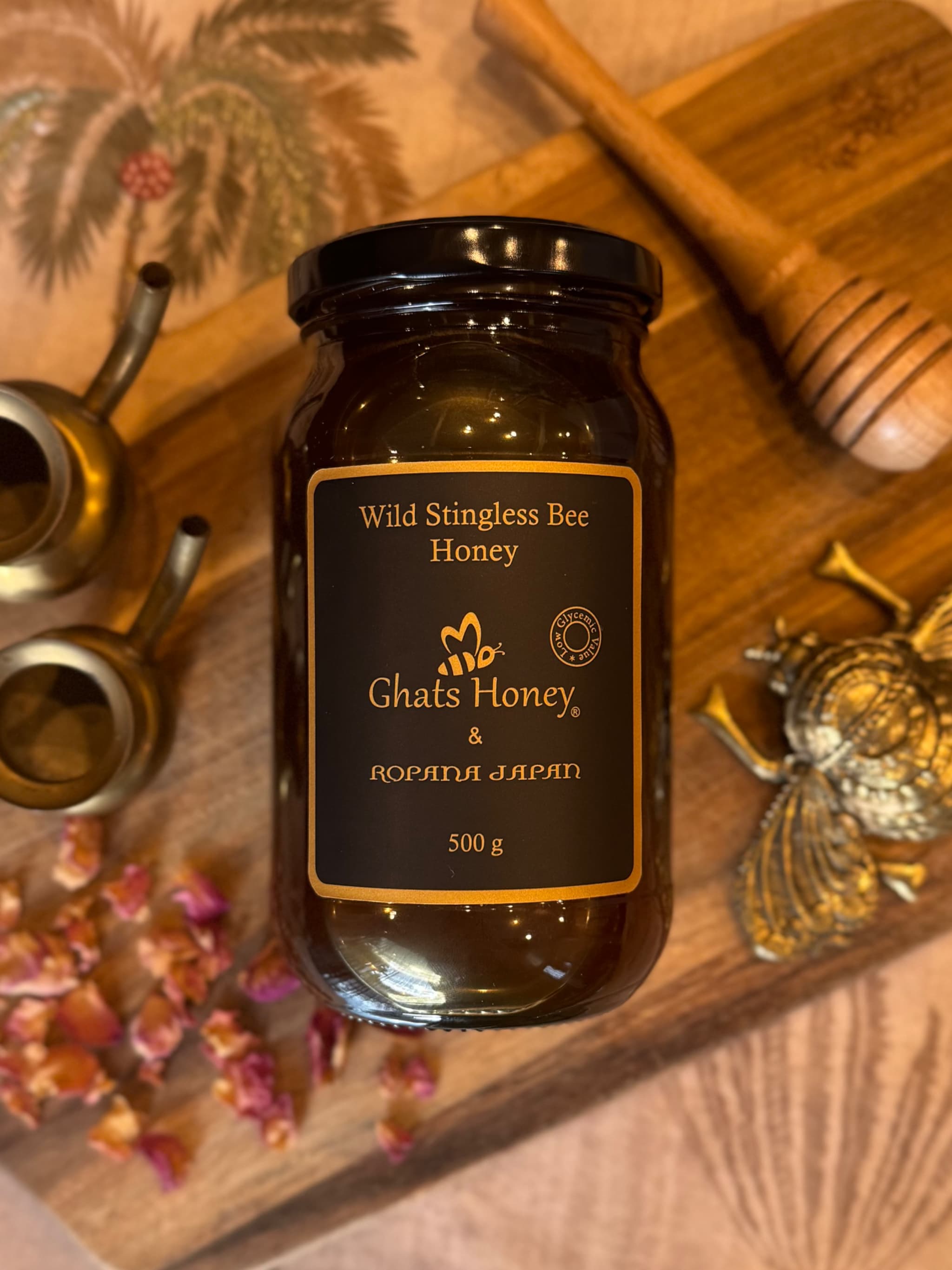 野生はちみつ 500g｜Wild Stingless Bee Honey ハリナシバチ　インド産　はちみつ　非加熱　天然　野生