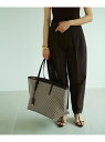 ロペ 通勤用・ビジネストートバッグ レディース 【E'POR】【A4対応】MONOGRAM BAG X-Large ROPE' ロペ バッグ トートバッグ ブラック グレー ベージュ【送料無料】[Rakuten Fashion]