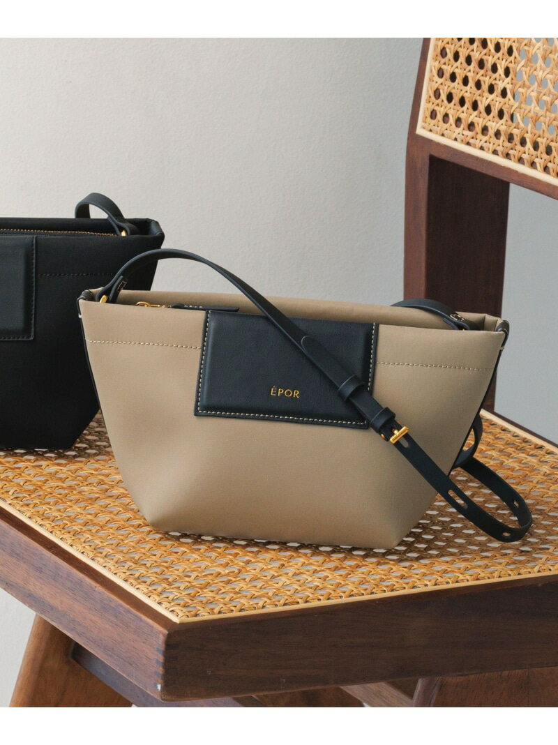 【E'POR】BOAT BAG Mini/撥水・超軽量・26SS新型 ROPE' ロペ バッグ ショルダーバッグ ブラック ベージュ【先行予約】*【送料無料】[Rakuten Fashion]