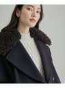 【SALE/50%OFF】【SUPER100's/140's】シャルムリバーファー付きミドルコート ROPE' ロペ ジャケット・アウター チェスターコート ブ...