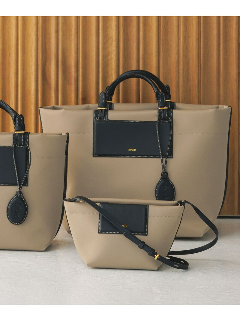 【E'POR】BOAT BAG Large/A4対応・撥水・軽量・26SS新色 ROPE' ロペ バッグ トートバッグ ベージュ ブラック【先行予約】*【送料無料】[Rakuten Fashion]