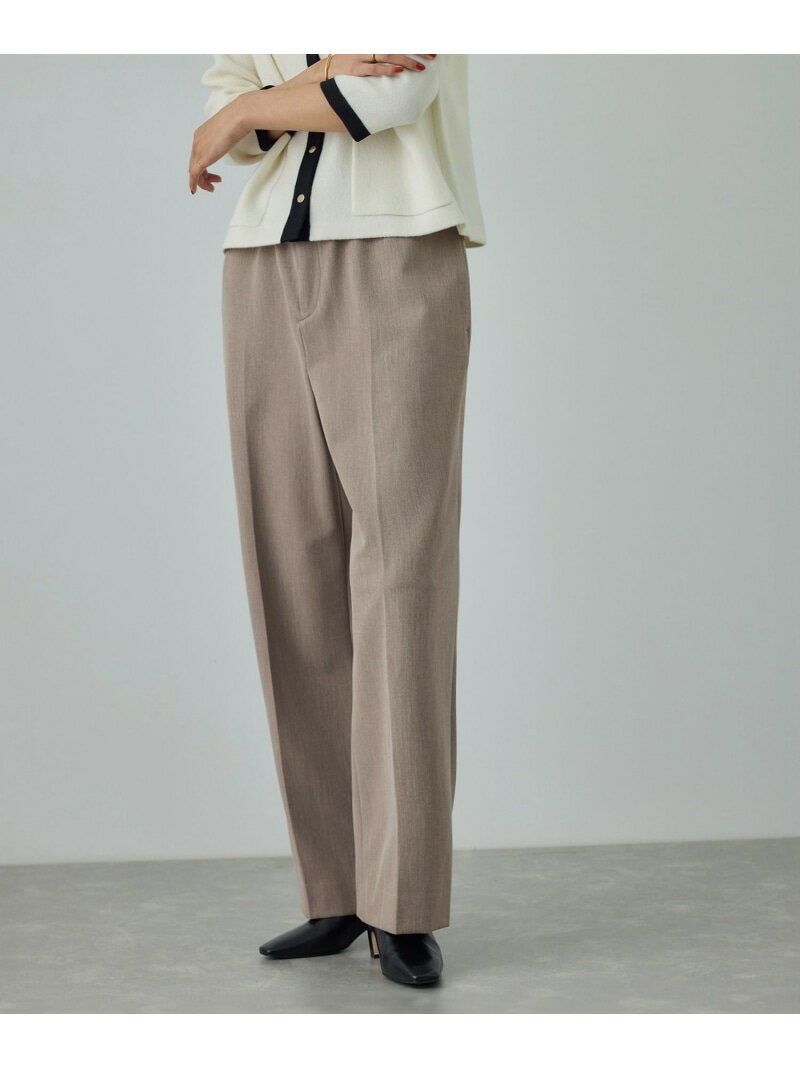 ストレッチギャバセミフレアイージーパンツ/イージーケア ROPE' ロペ パンツ その他のパンツ ベージュ ホワイト ブラック【先行予約】*【送料無料】[Rakuten Fashion]