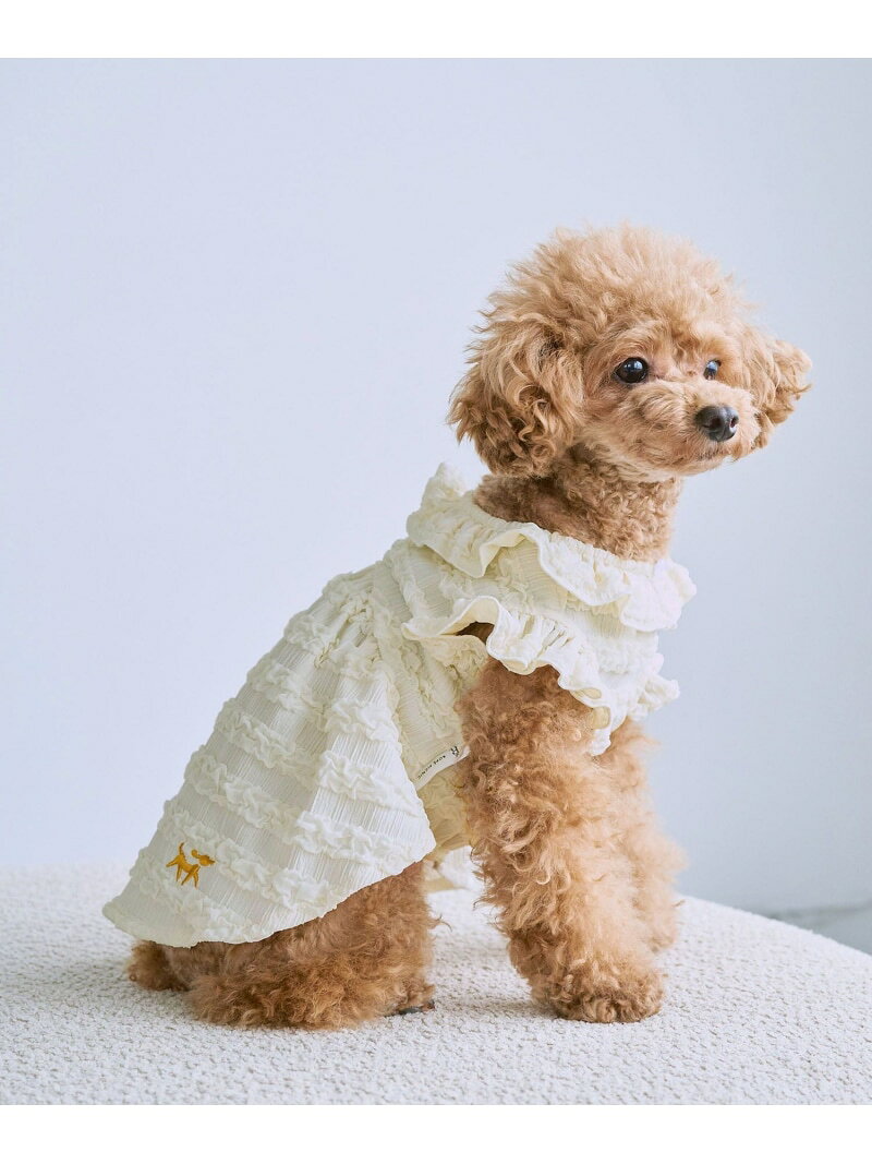 【SALE／60%OFF】【DOG】フリルワンピース ROPE' PICNIC PASSAGE ロペピクニック ペット用品 ペットウェア・ペット服 ホワイト【RBA_E】[Rakuten Fashion] ropepicnic-10024223 ROPE PICNIC/ロペピクニック サンプル画像2