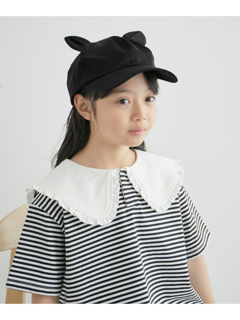 ロペピクニック 帽子 レディース 【KIDS】【Casselini/キャセリーニ】ねこみみキャップ ROPE' PICNIC KIDS ロペピクニック 帽子 キャップ ブラック ホワイト【送料無料】[Rakuten Fashion]