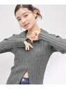 【SALE/50%OFF】【WEB限定】襟付きWジップカーディガン ROPE' PICNIC ロペピクニック トップス ニット ブラック グリーン ブラウン【R...
