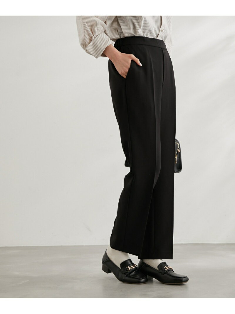 【SALE／25 OFF】ラク美/スティックカラーパンツ ROPE 039 PICNIC ロペピクニック パンツ スラックス ドレスパンツ ブラック ベージュ グリーン ブルー【RBA_E】 Rakuten Fashion