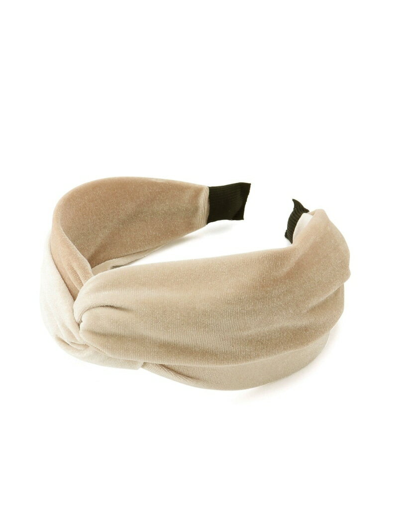 Rakuten - 【SALE／50%OFF】ベロアツイストカチューシャ ROPE' PICNIC PASSAGE ロペピクニック ヘアアクセサリー カチューシャ・ヘアバンド ベージュ ブラック【RBA_E】[Rakuten Fashion]