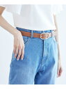 28mmスクエアバックルステッチベルト ROPE' PICNIC PASSAGE ロペピクニック ファッション雑貨 ベルト ブラウン ブラック[Rakuten ...