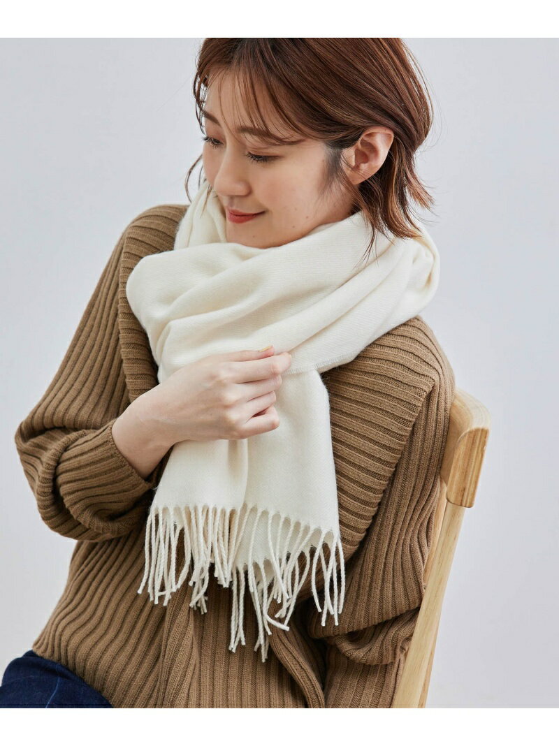 【SALE／60%OFF】カラーソリッドストール ROPE' PICNIC PASSAGE ロペピクニック ファッショングッズ ストール グリーン ブラック ホワイト ベージュ パープル オレンジ【RBA_E】[Rakuten Fashion]