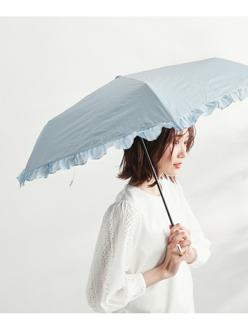 【Wpc.別注】晴雨兼用/遮光クラシックフリル折り畳み傘