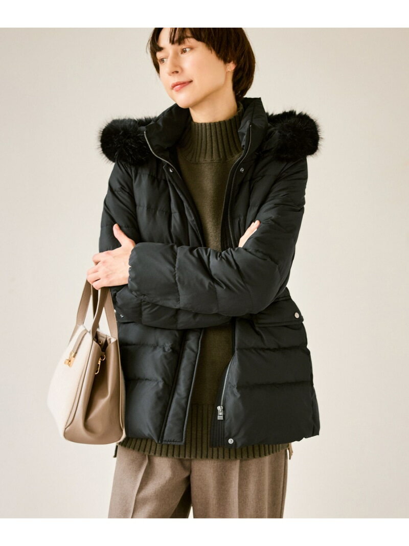 【GREEN DOWN/グリーンダウン】ファー付きダウンミド