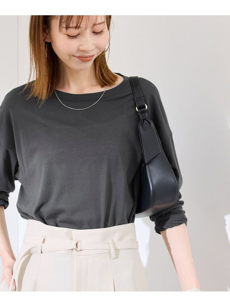 【SALE／30%OFF】シアーロングTシャツ ROPE' PICNIC ロペピクニック トップス カットソー・Tシャツ ピンク グレー ホワイト【RBA_E】[Rakuten Fashion] ropepicnic-10024213 ROPE PICNIC/ロペピクニック サンプル画像2