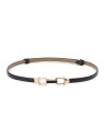 10mmスムースくるみビットバックルスライドベルト ROPE' PICNIC PASSAGE ロペピクニック ファッション雑貨 ベルト ブラック ベージュ ホワ...