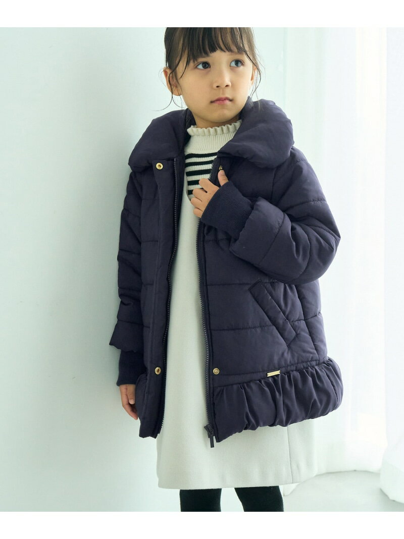 楽天ROPE PICNIC／ロペピクニック【SALE／20％OFF】【KIDS】ショールカラー中綿ブルゾン【雑誌掲載】 ROPE' PICNIC KIDS ロペピクニック ジャケット・アウター ダウンジャケット・ダウンベスト ネイビー パープル【RBA_E】【送料無料】[Rakuten Fashion]