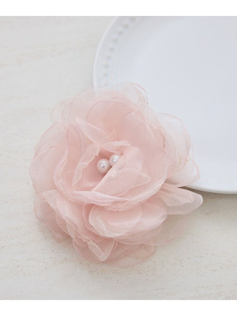 【SALE／50%OFF】オーガンジー*チュールフラワーコサージュ ROPE' PICNIC PASSAGE ロペピクニック アクセサリー・腕時計 ブローチ・コサージュ・バッジ ホワイト ピンク ネイビー【RBA_E】[Rakuten Fashion] ropepicnic-10024039 ROPE PICNIC/ロペピクニック サンプル画像3
