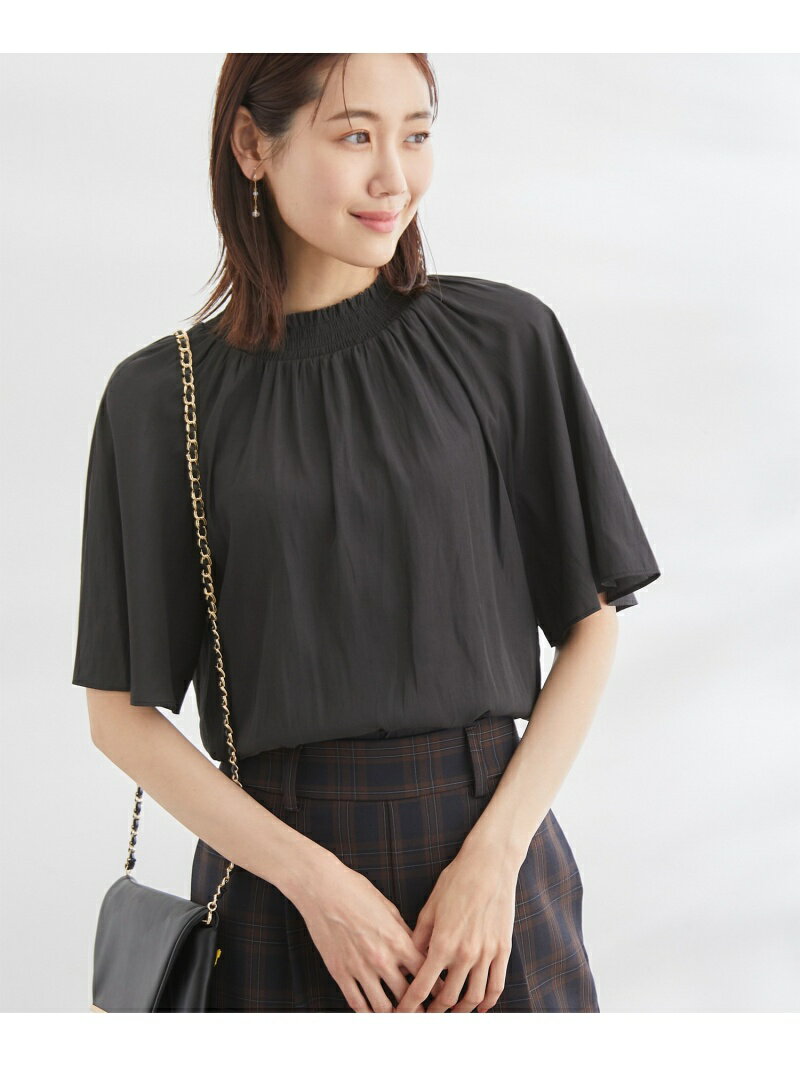 シャーリングフリルフレアスリーブ ROPE' PICNIC ロペピクニック トップス シャツ・ブラウス グレー ホワイト ベージュ パープル【送料無料】[Rakuten Fashion]のサムネイル