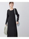【SALE/50%OFF】ラメリブニットワンピース ROPE' PICNIC ロペピクニック ワンピース・ドレス ワンピース ベージュ ブラック グレー【RBA...