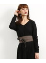 【SALE/50%OFF】【2WAY】10cm幅チェック/合皮サッシュベルト ROPE' PICNIC PASSAGE ロペピクニック ファッション雑貨 ベルト...