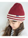 【SALE/50%OFF】【KIDS】ボーダーニットワッチ ROPE' PICNIC KIDS ロペピクニック 帽子 ニット帽・ビーニー レッド ネイビー【RB...