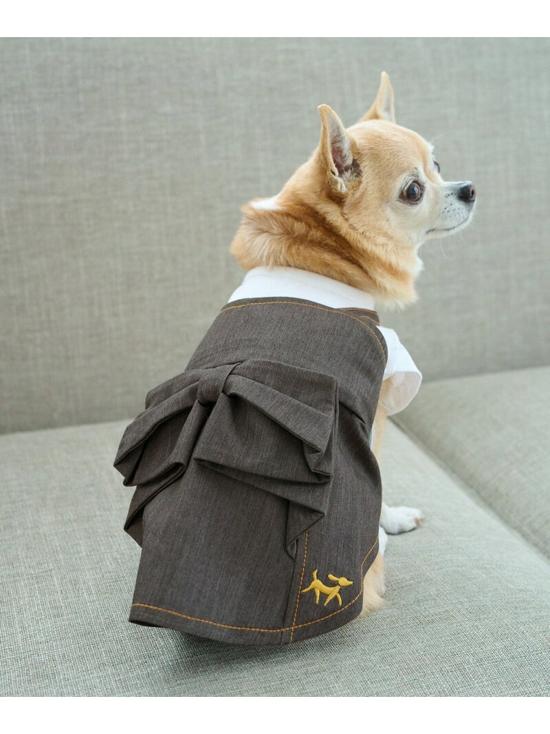 【SALE／40%OFF】【DOG】デニムドッキングリボンワンピース ROPE' PICNIC PASSAGE ロペピクニック ペット用品 ペットウェア・ペット服 ブラック ブルー【RBA_E】[Rakuten Fashion] ropepicnic-10025193 ROPE PICNIC/ロペピクニック サンプル画像3